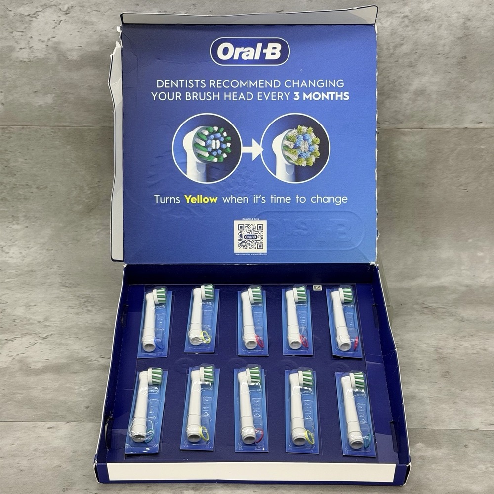 Oral-B - Cross Action  X Electric Toothbrush Replacement Heads - 10 Pack